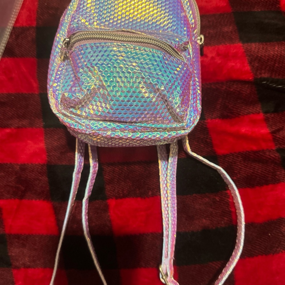 Holographic Mini Backpack